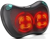 TAKRINK Shiatsu Massagekissen Nackenmassagegerät Rückenmassagegerät mit 8...