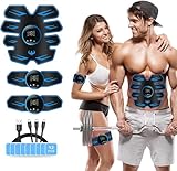 YOUKK Bauchmuskel-Gürtel Bauchmuskeltrainer Effektiver EMS Trainingsgerät USB...
