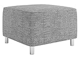 Mirjan24 Moderner Polsterhocker Dover, Sitzhocker Hocker Sitzbank Fußbank Pouf...