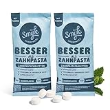Smyle Zahnputztabletten - Vegan, Fluoridhaltig, Plastikfrei, Biologisch Abbaubare Feste...