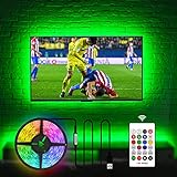 HAMLITE LED Strip 3.5m, LED Streifen fernseher 50 55 zoll, USB TV Hintergrundbeleuchtungs...