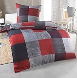 DreamHome Warme Winter Mikrofaser Termo Fleece Bettwäsche 135x200 155x220 200x200 für...