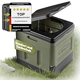 GLAMPmania Campingtoilette ohne Chemie [SEHR STABIL] für Tüten | Platzsparend,...
