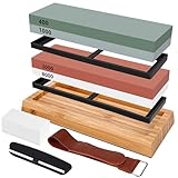 Schleifstein Set für Messer,Professional Schleifstein Set,400/1000 3000/8000...