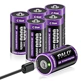 Mspalocell USB-C Lithium Batterien C 6000mWh LR14 Batterie 1,5V Schnellladung...