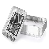 Vaily Alu Tropfschalen Groß 25er Pack - Veggie Aluschalen Grillschalen - Zubehör für...