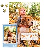 Personalisiertes Fotopuzzle mit eigenem Bild und Text gestalten - 252 Teile, ca. 38 x 26...