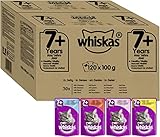 Whiskas 7+ Katzennassfutter – Gemischte Auswahl in Gelee – Feuchtfutter im...