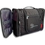 GUSTATIO - Premium Kulturbeutel - XXL Kulturtasche - Große Waschtasche zum Aufhängen mit...