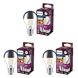 Philips LED Classic E27 Lampe, 50 W, Kopfspiegellampe, Tropfenform, dimmbar, klar,...