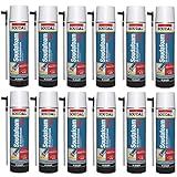 12 x Soudal Soudafoam 2K, 400ml, Baustoffklasse B2, Aerosoldose -...