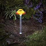 Garden Mile Solarbetriebene Fliegenpilz-Pilz-Lichter, für den Außenbereich, wasserdicht,...