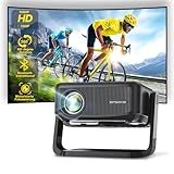 Mini Beamer 【360° Drehbarem Ständer & Auto Keystone & E-Fokus】FHD 1080P...