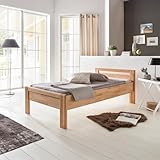 WOODLIVE DESIGN BY NATURE Massivholz-Bett aus Kernbuche, als Seniorenbett...