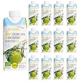 Kulau Bio Kokoswasser Pure 330 ml 100% pures Kokosnusswasser ohne Zucker und...