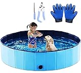 Icelus Hundepool,Faltbarer Hunde Planschbecken Swimmingpool Katzen...