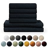 Blumtal Premium 6-TLG. Frottier Handtücher Set mit Aufhängschlaufen - 100% Baumwolle...