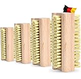 Nictario Nagelbürste Holz [4er Set] - Handwaschbürste zum Reinigen der...