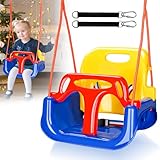 Ikodm Babyschaukel 3-in-1, Kinderschaukel für Kinder, Schaukel Multifunktions...