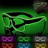 Ainiv LED Leuchtbrille, Led Brille, Kabellos Party Brille, LED Party Brille,...