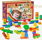 240 Stück Großen Bausteine Kompatibel mit Duplo Steine und Top-Marken,Classic...