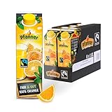 Pfanner Fairtrade Orangensaft (8 x 1 l) – 100% Orange – reich an Vitamin C -...