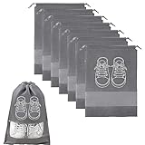 8 Stück Schuhtasche Reise, Schuhbeutel Reise Mit Transparentes Sichtfenster,...