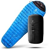 ALPIN LOACKER Leichter Sommer Schlafsack & Hüttenschlafsack 460g I Daunen...