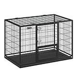 Feandrea Hundekäfig hochbelastbar, Gitterbox, transportabler Haustierkäfig,...