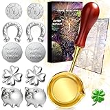 Zinngießen Silvester Spiele Set 2026 - mit 10 Zinnfiguren und 1 Löffel, orakel...