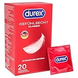 Durex Gefühlsecht Classic Kondome - Perfekter Sitz & leichtes Abrollen mit zuverlässigem...