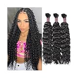 Haarverlängerung aus brasilianischem Remy-Echthaar, natürliche Farbe, für Boho-Zöpfe,...