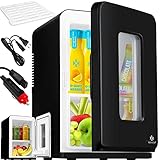KESSER® 2in1 Mini Kühlschrank Kühlbox 15 Liter Kühl und Heizfunktion Tragbarer AC DC...