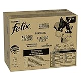 FELIX So gut wie es aussieht Senior Katzenfutter nass in Gelee, Sorten-Mix,...