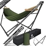 KESSER® Hängematte Vill mit Gestell Metall Faltbar verstellbar Stabiler Rahmen...