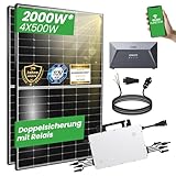 Campergold® Balkonkraftwerk mit Speicher 2000W, Hoymiles Wechselrichter 1800W –...