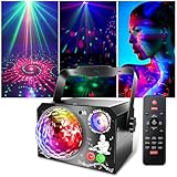 4 in 1 Discokugel, Fwiull DJ Discolicht Partylicht 65 Muster, Musikgesteuert Disco Party...