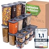 Viwares Vorratsdosen mit Deckel Luftdicht | 24er Vorratsbehälter Set | BPA-FREI | Zur...