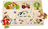goki 57995 - Steckpuzzle - Bauernhof VI