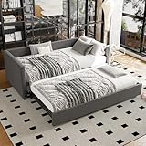 3FT Einzelbett Polsterbett 90x190cm mit Daybed Funktion für Erwachsene & Jugendliche...