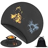 Liveinu Feuerschalen-Matte, 5 Schicht Rund Feuerfeste Unterlage 91cm, hitzebeständige...
