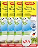 Aeroxon Fruchtfliegenfalle, Fliegen Klebefalle 4x4 = 16 Fallen – Fliegenfalle...