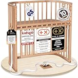 babybay Boxspring Comfort Plus Beistellbett aus massivem Buchenholz/Kinderbett Höhe...