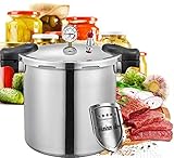 GHKWXUE Gewerbliche Küche große Kapazität 25Liter Pressure Cooker,Mit Dampfkorb perfect...