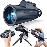 Monokular Teleskop Fernrohr Erwachsene - 12x50 HD Wasserdicht Monokulare mit...