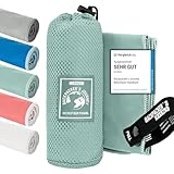 Backpacker's Journey Mikrofaser Handtücher in S M L XL. Reisehandtuch Sets leicht,...