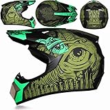 Motorrad-Crosshelm für Kinder und Erwachsene, Herren und Damen, Integralhelm,...