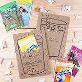 10 Einladungskarten zum Kindergeburtstag Geburtstagssause Kraftpapier inkl. 10...