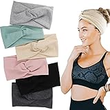 Lyneun 6 Stück Breite Stirnband Damen, Cross Haarband Damen, Yoga haarbänder Damen,...