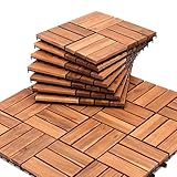 Izrielar Holzfliesen 30 × 30cm| 5 m² pro bodenfliesen |Anti-Rutsch Bodenbelag|...